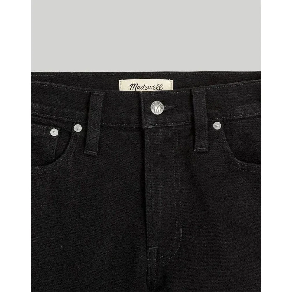 Madewell Jeans Mens 42x30 (tag 40x30) Black Straight Flex Denim Slim NG296 NWT
